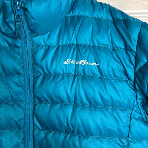 Eddie Bauer Kids Down Puffer Jacket 80/20 Duck Down Winter Coat Boys 10/12 Youth - Picture 3 of 11